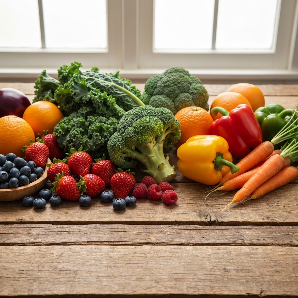 Fresh vegetables and healthy lifestyle